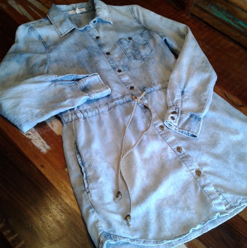 Chambray Jean Pocket Dress